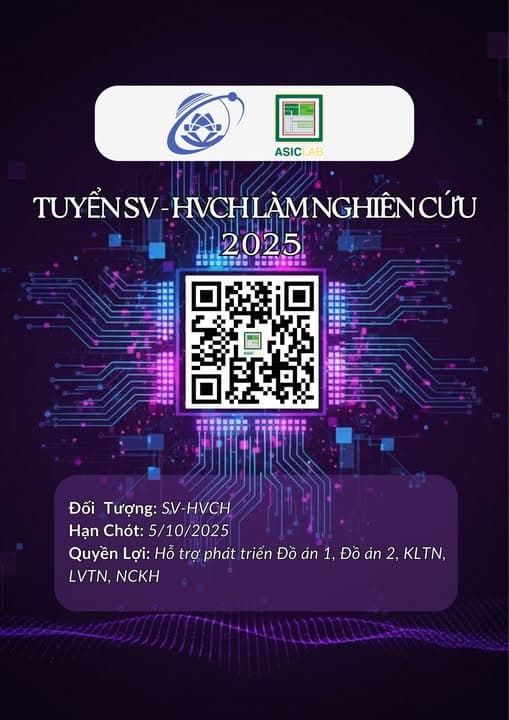 Cơ hội vàng khám phá thế giới Vi mạch Bán dẫn cùng ASICLAB – Mở đăng ký đề tài NCKH 2025